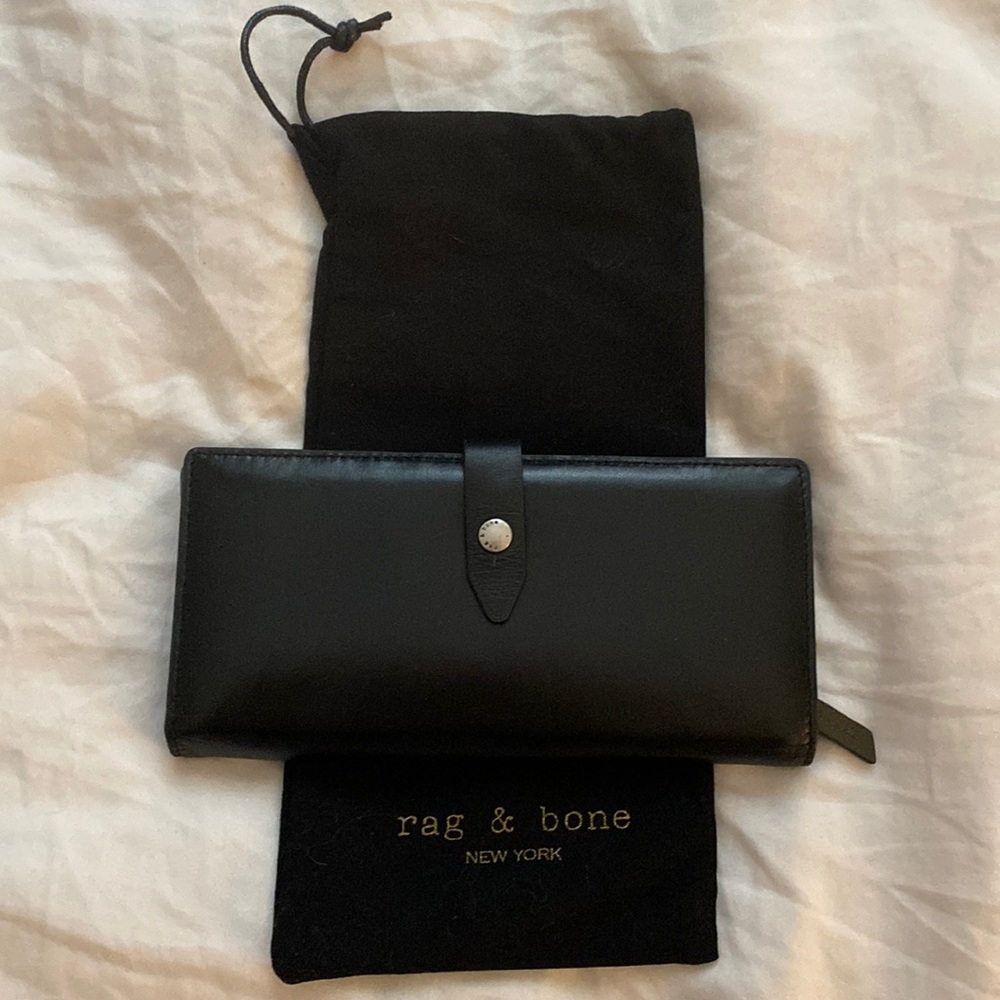 Rag and Bone genuine leather wallet (black) - barely used